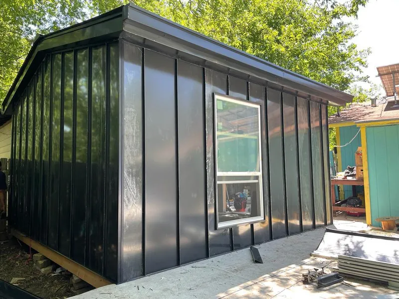 Black standing seam metal wall panels for Metal Roof Installation in Olivehurst