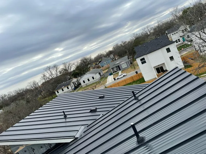 Standing seam metal roof panels with vents for Skylight Repair in Olivehurst